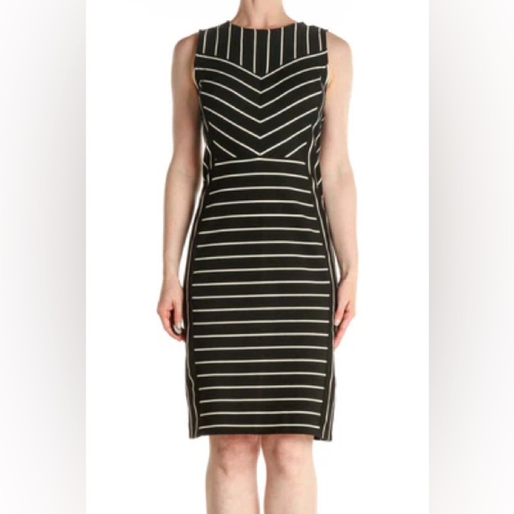 BOLD elements Striped Contour Midi Dress Size XL